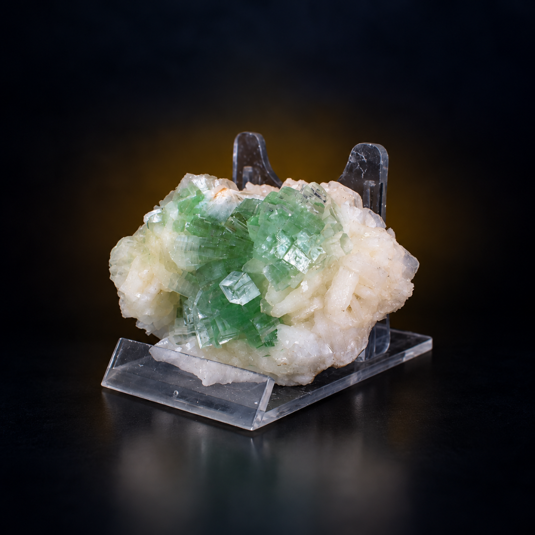 Natural Green Apophyllite Crystal Mineral Specimen – 90g