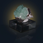 Natural Green Apophyllite Crystal Matrix – Mineral Specimen from India
