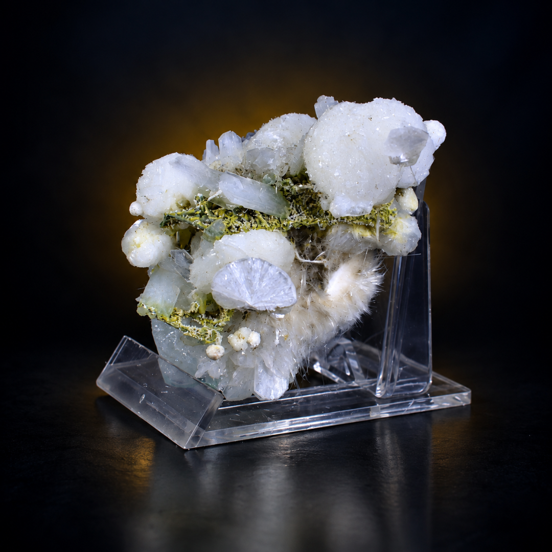 Natural Apophyllite with Heulandite Crystal Specimen – 90g