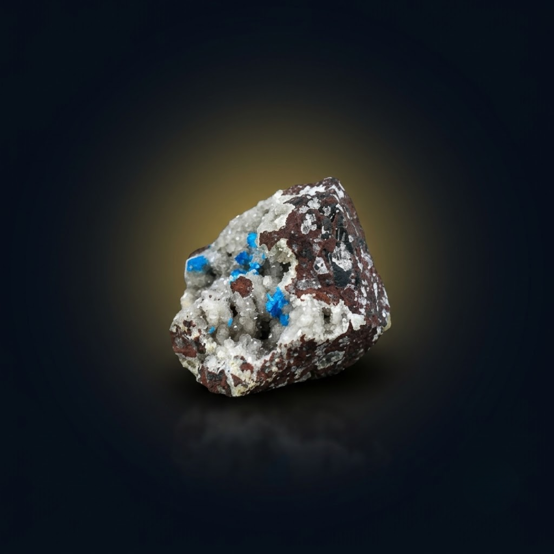 Natural Cavansite Crystal Matrix – Mineral Specimen from India