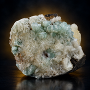 Natural Green Apophyllite with Heulandite Matrix Crystal Specimen – India