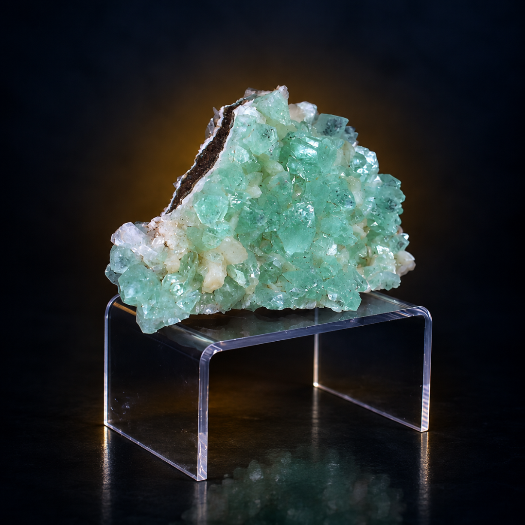 Natural Green Apophyllite Crystal Specimen – 200g