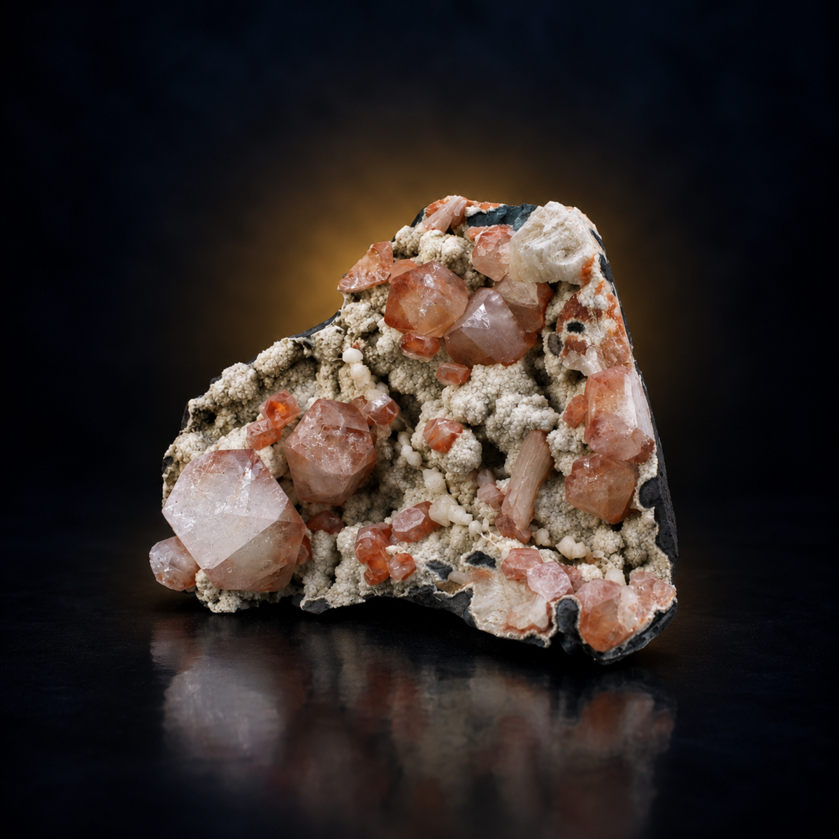 Natural Apophyllite Heulandite with Stilbite on Basalt Matrix – 500 g