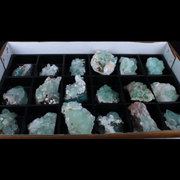 Natural Green Apophyllite Crystal Lot – 18 Pieces from India