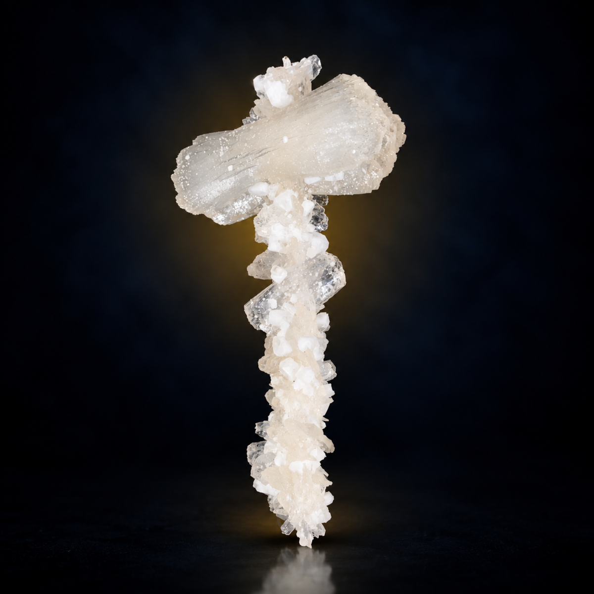 Natural Stilbite with Heulandite Crystal Cluster – 20 g
