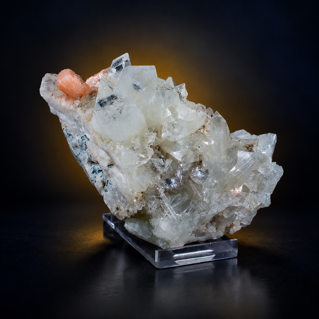 Natural Himalayan Clear Quartz Matrix Crystal Mineral Specimen – India