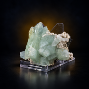 Natural Green Apophyllite with Stilbite Mineral Specimen – 70g