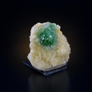 Natural Green Apophyllite with Stilbite Crystal Matrix Mineral Specimen from India 620 gm 13 × 12 × 3 cm