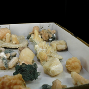 Natural Orange Stilbite &amp; Heulandite Crystal Lot – 18 Pieces from India