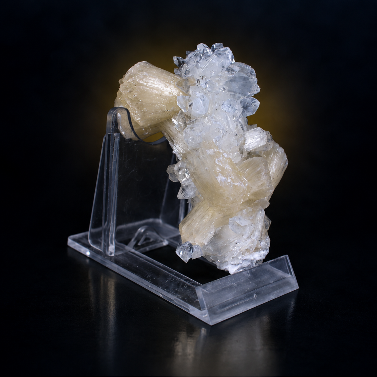 Stilbite on Heulandite Crystal Cluster | 8×4×4 cm | 80g