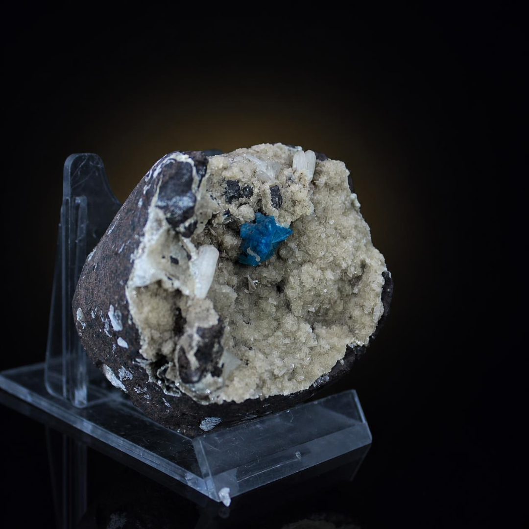 Natural Cavansite Crystal Matrix – Mineral Specimen from India