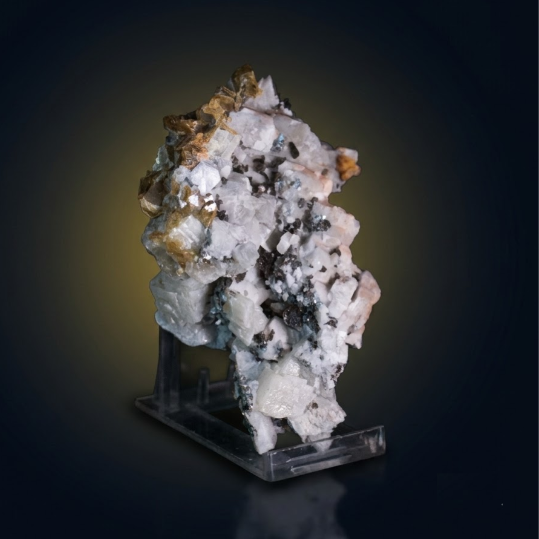 Apatite and Pyrite and Tourmaline specimen — India, 200 g.