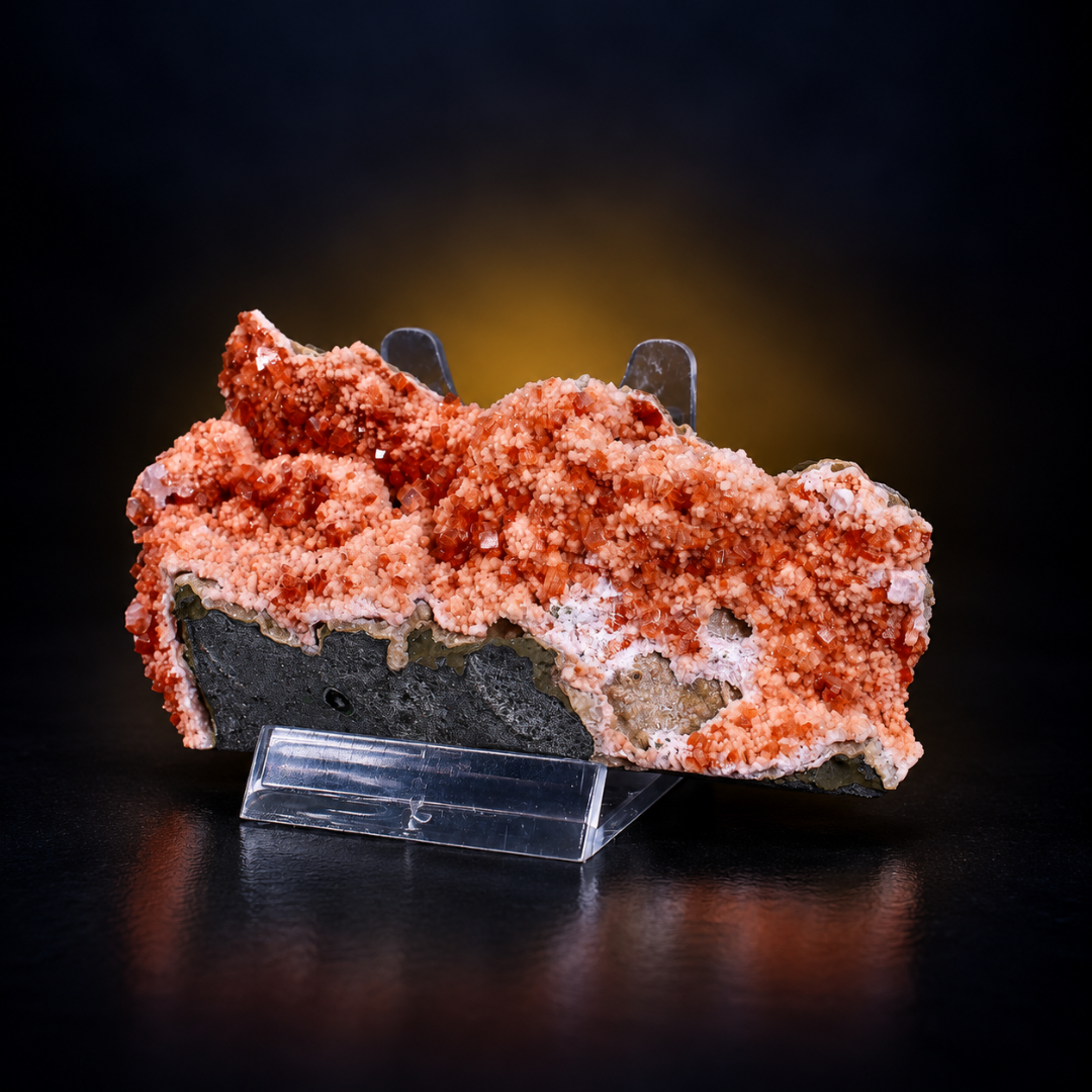 Natural Orange Stilbite Crystal Specimen – 120 g