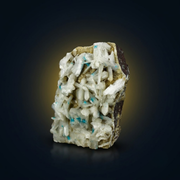 Natural Cavansite Crystal with Heulandite Matrix – Mineral Specimen from India