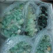 Natural Green Apophyllite, Stilbite with Heulandite Crystal Lot – 10 Pieces from India
