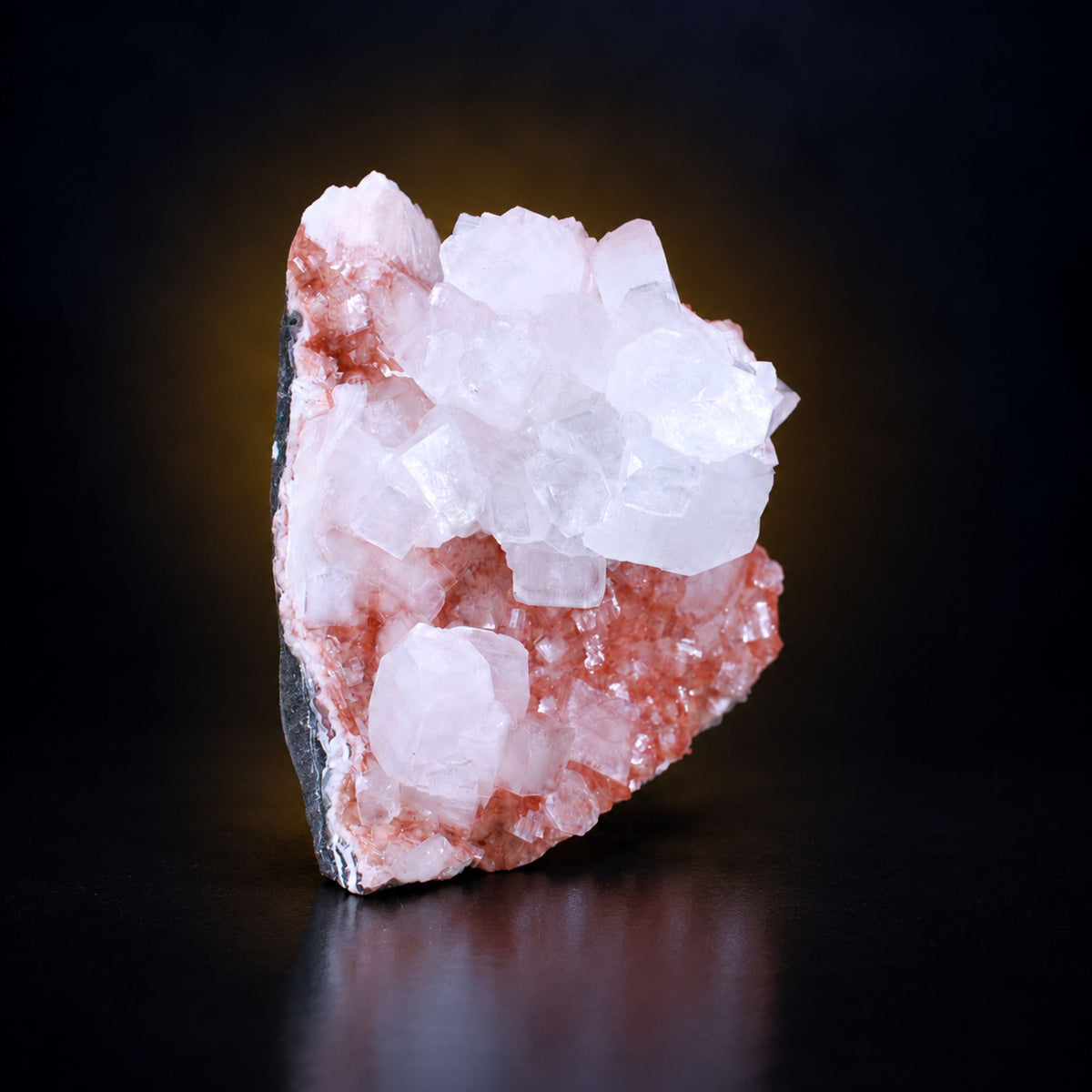 Apophyllite with Stilbite on Tabular Formation · 460 g · 11 × 9 × 7 cm