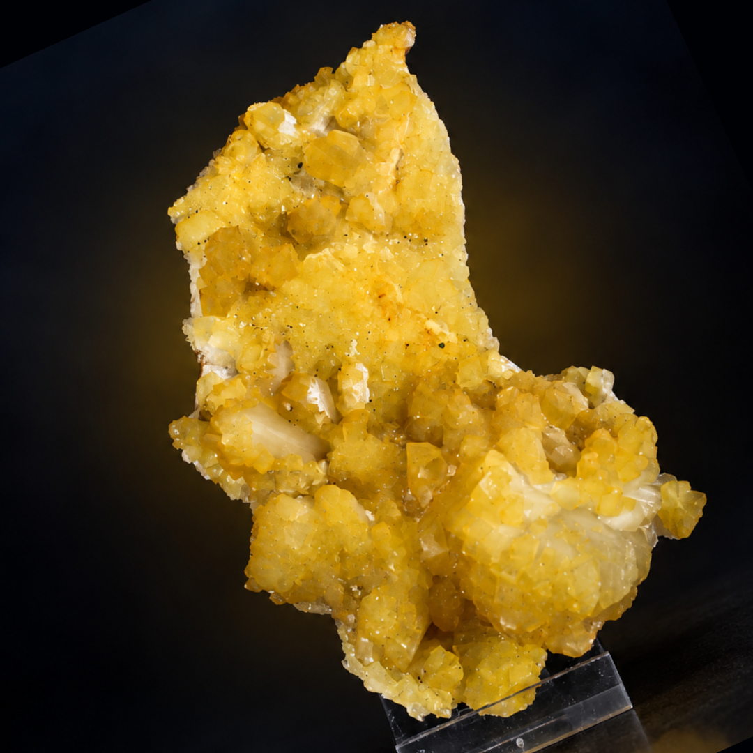 Quartz with Minerals &amp; Yellow Crystals – Natural Mineral Specimen