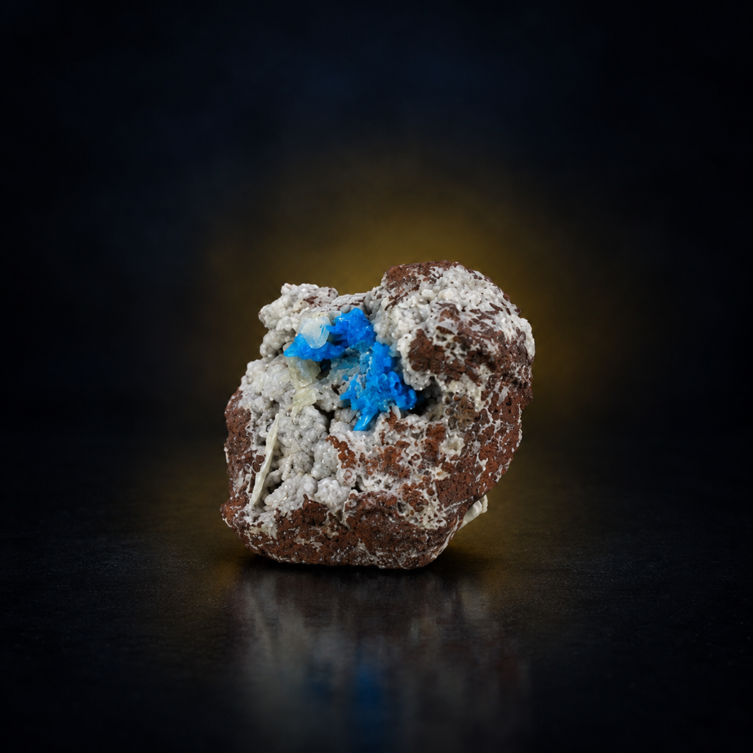 Natural Cavansite Crystal Matrix – Mineral Specimen from India