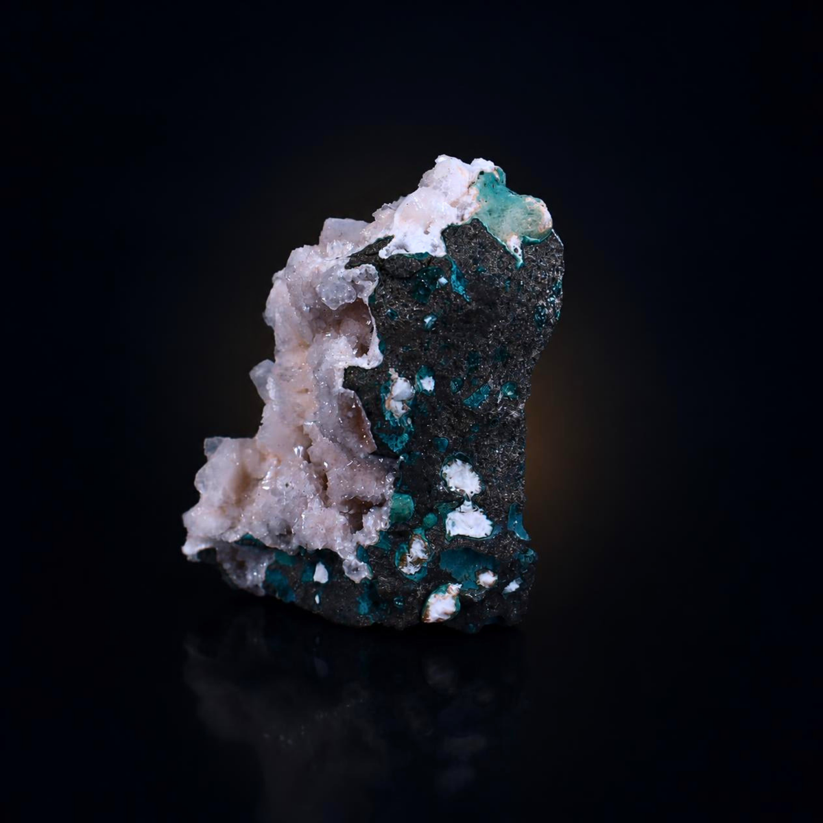 Pink Heulandite Crystal Cluster with Stilbite Natural Zeolite Specimen