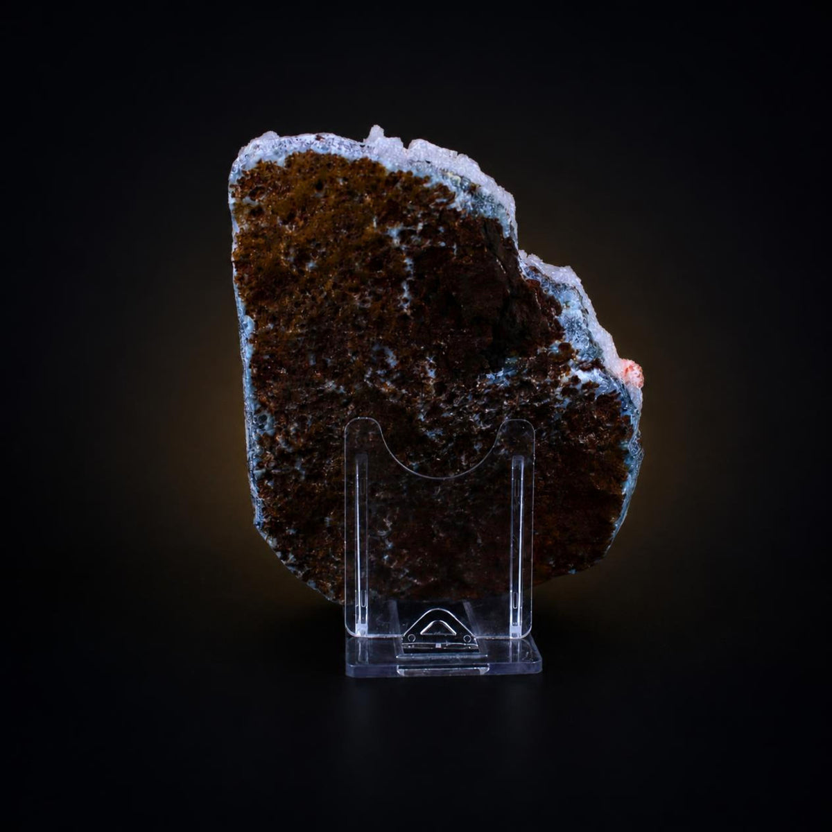 Natural Chalcedony Geode – Mineral Specimen from India 280 gm 12 × 9 × 2 cm