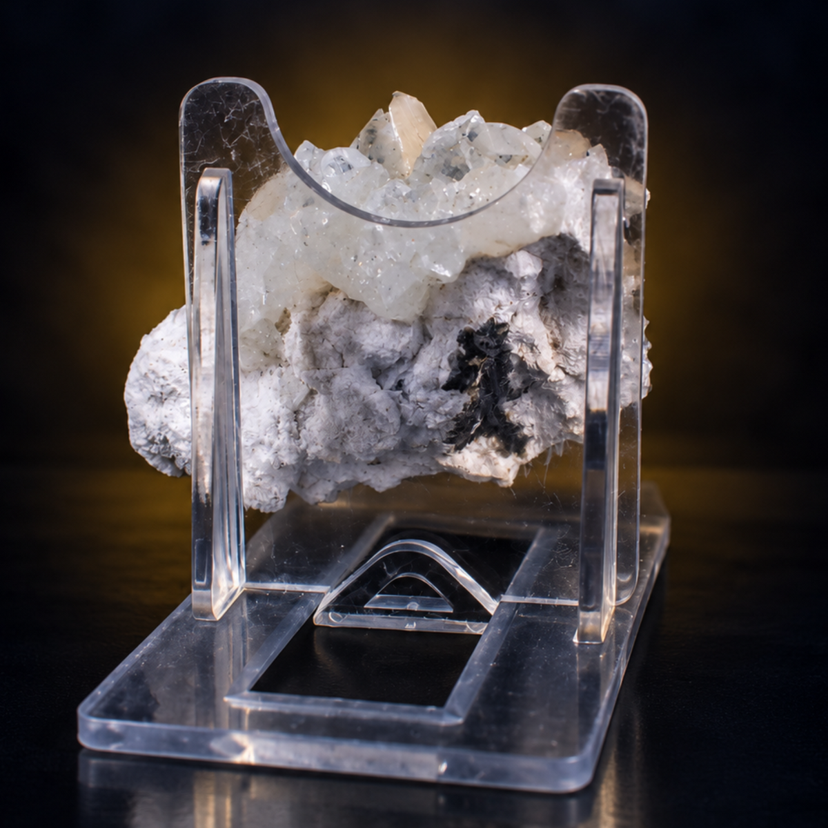Natural Apophyllite with Stilbite Crystal Cluster – 30 g
