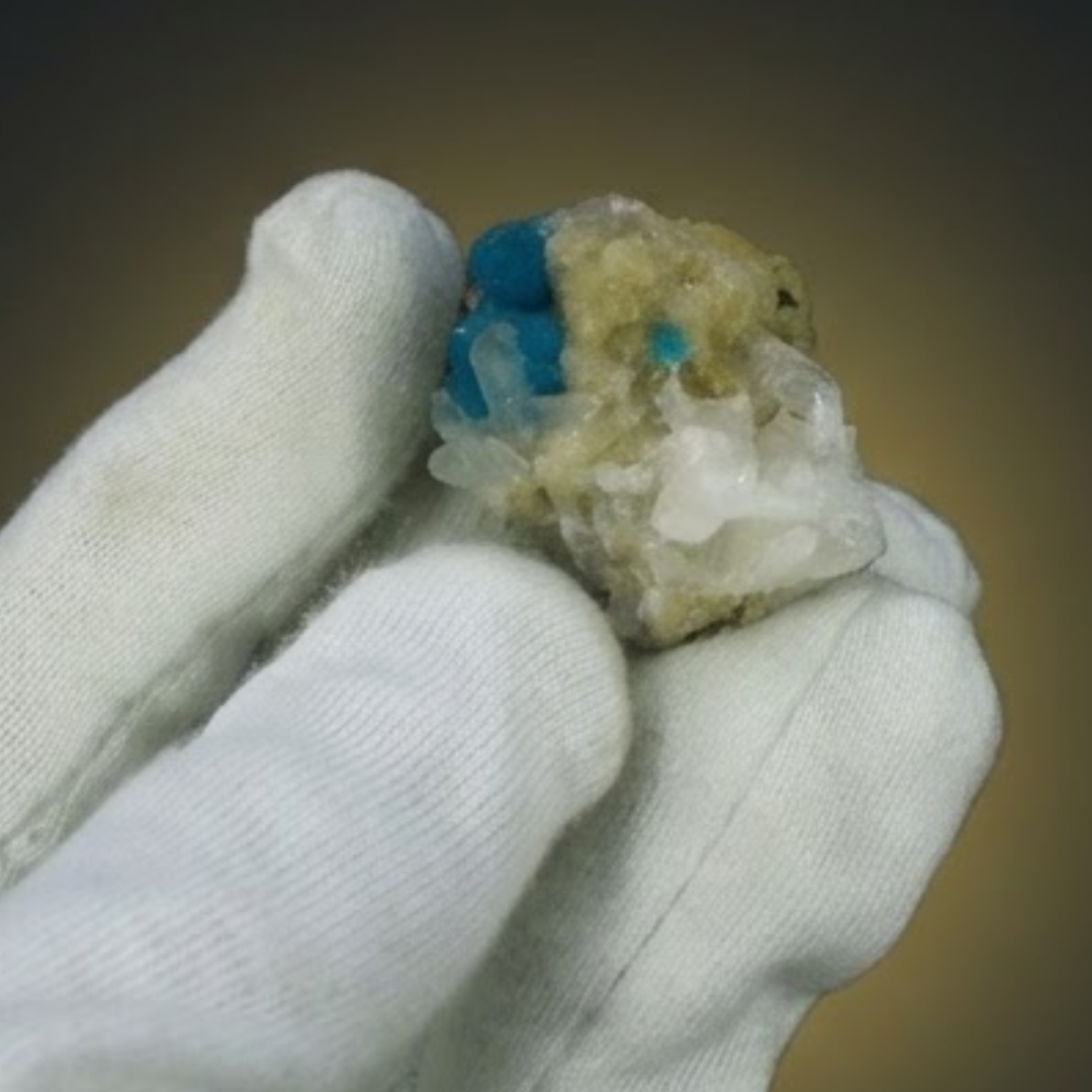 Natural Cavansite Crystal Matrix – Mineral Specimen from India