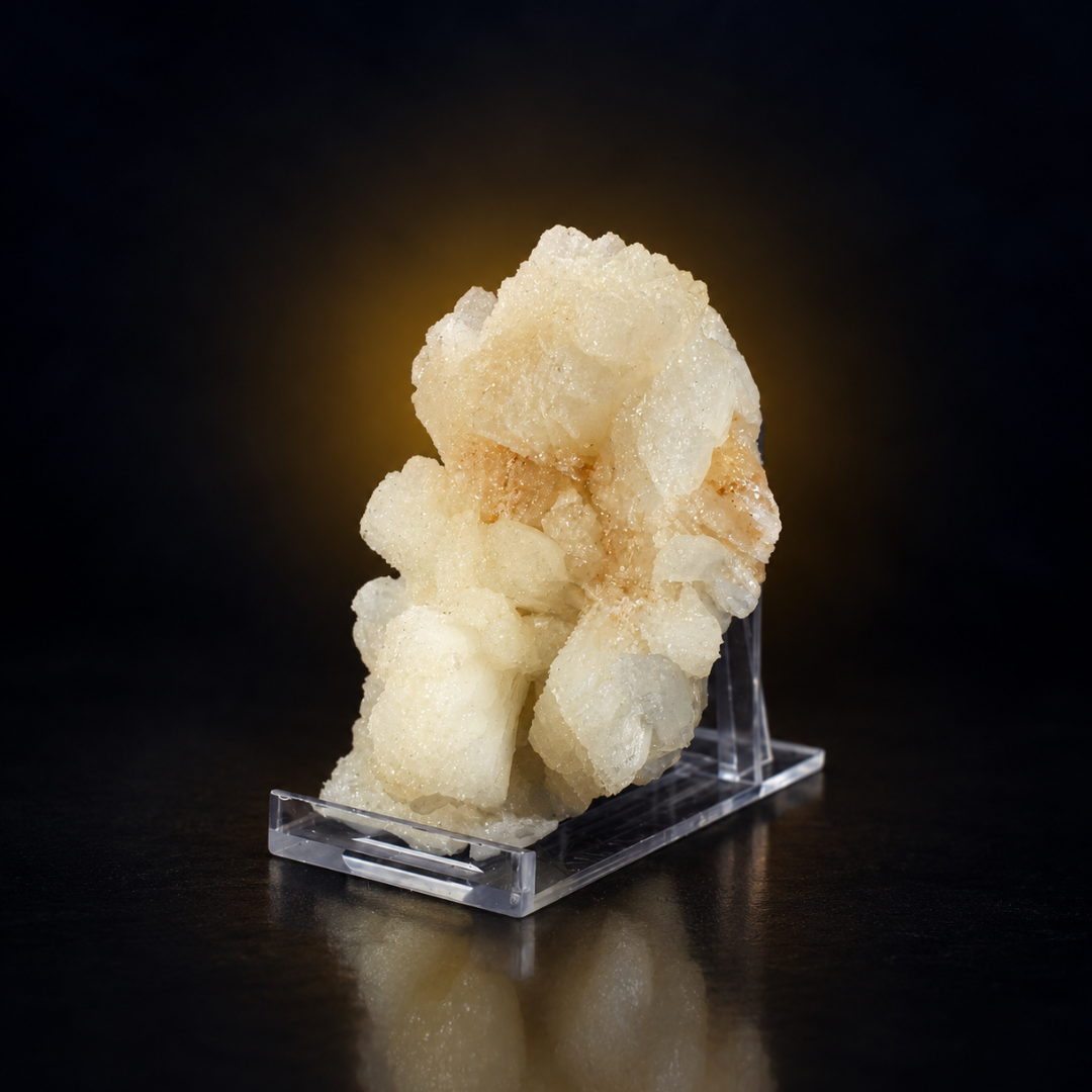 Natural Peach Stilbite Crystal Cluster – 130g