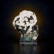 Natural Green Apophyllite with Stilbite Mineral Specimen – 130g