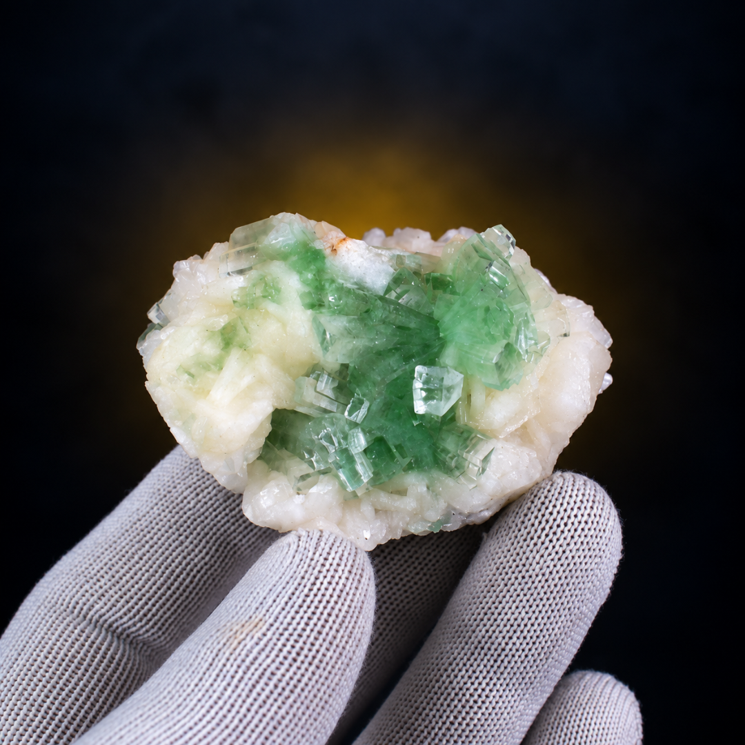 Natural Green Apophyllite Crystal Mineral Specimen – 90g