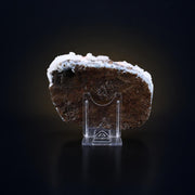 Natural Chalcedony Geode Mineral Specimen from India 330 gm 13 × 9 × 2 cm