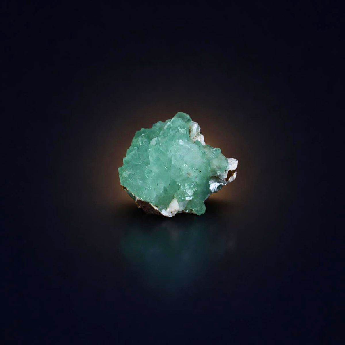 Green Apophyllite Crystal Specimen Natural Indian Mineral 6 × 5 × 6 cm | 130 g