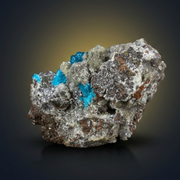 Natural Cavansite Matrix Mineral Specimen from India