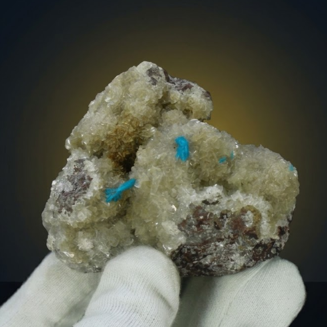 Natural Cavansite Crystal Matrix – Mineral Specimen from India