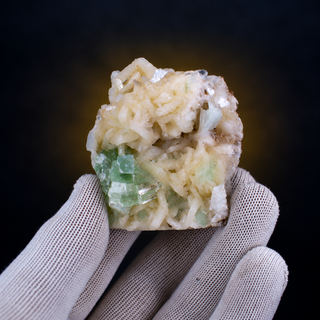 Natural Green Apophyllite Crystal Mineral Specimen – 100g