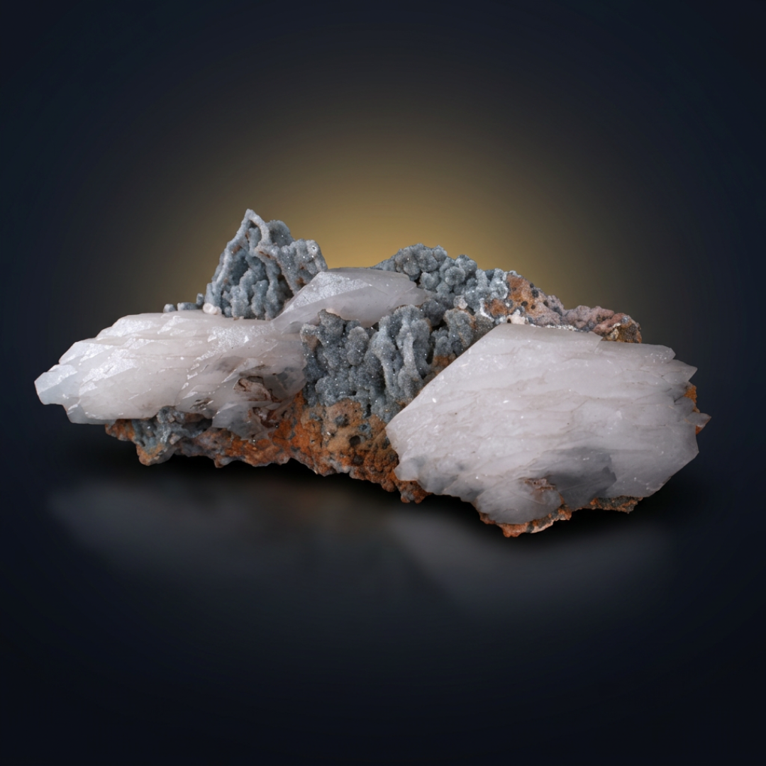Stilbite and Heulandite and Chalcedony specimen — India, 1000 g.