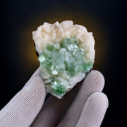 Natural Green Apophyllite with Heulandite Mineral Specimen – 100g
