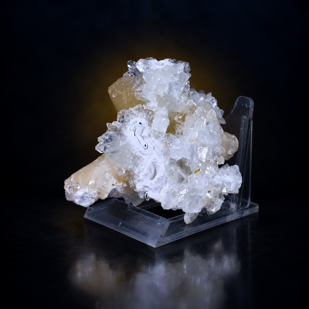 Apophyllite & Stilbite Crystal Cluster | Deccan Traps Maharashtra India | 8×7×5 cm | 120g