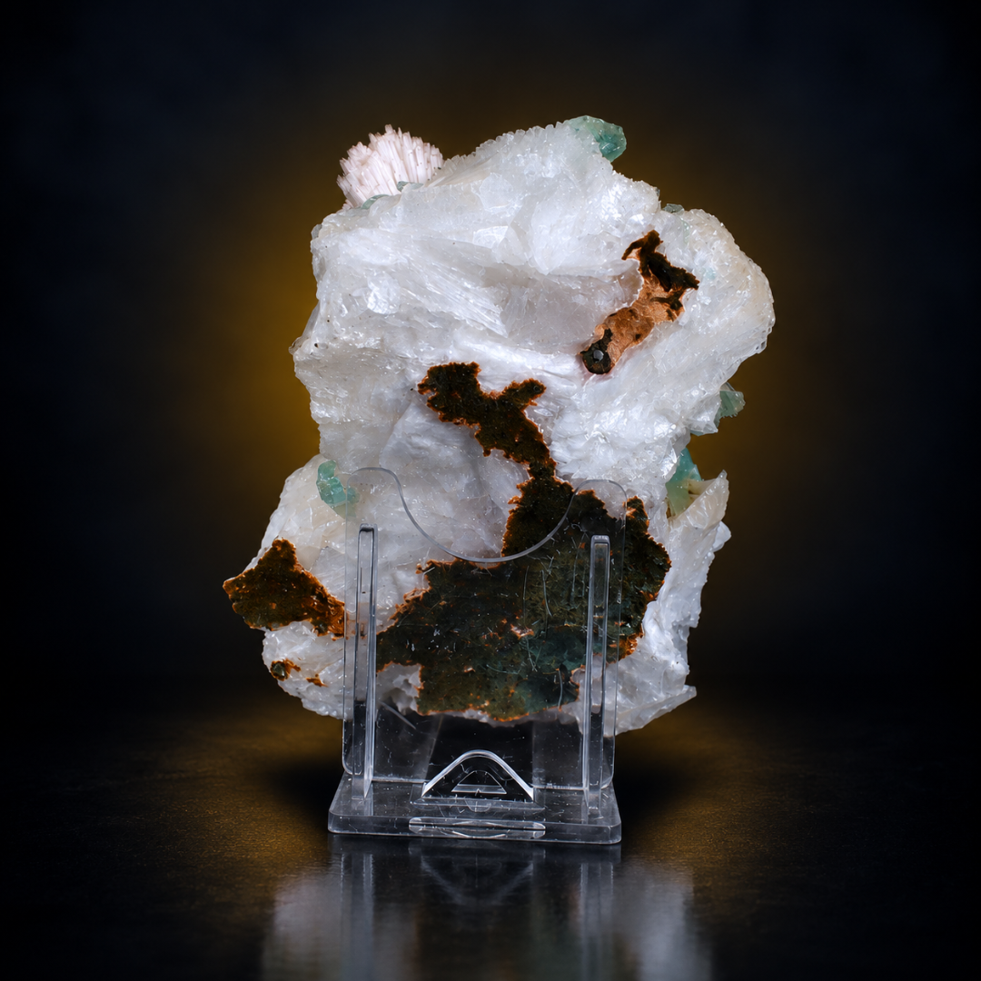 Quartz with Minerals &amp; Yellow Crystals – Natural Mineral Specimen