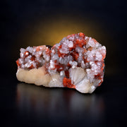 Apophyllite with Stilbite on Druzy Bladed Formation · 350 g · 15 × 8 × 5 cm