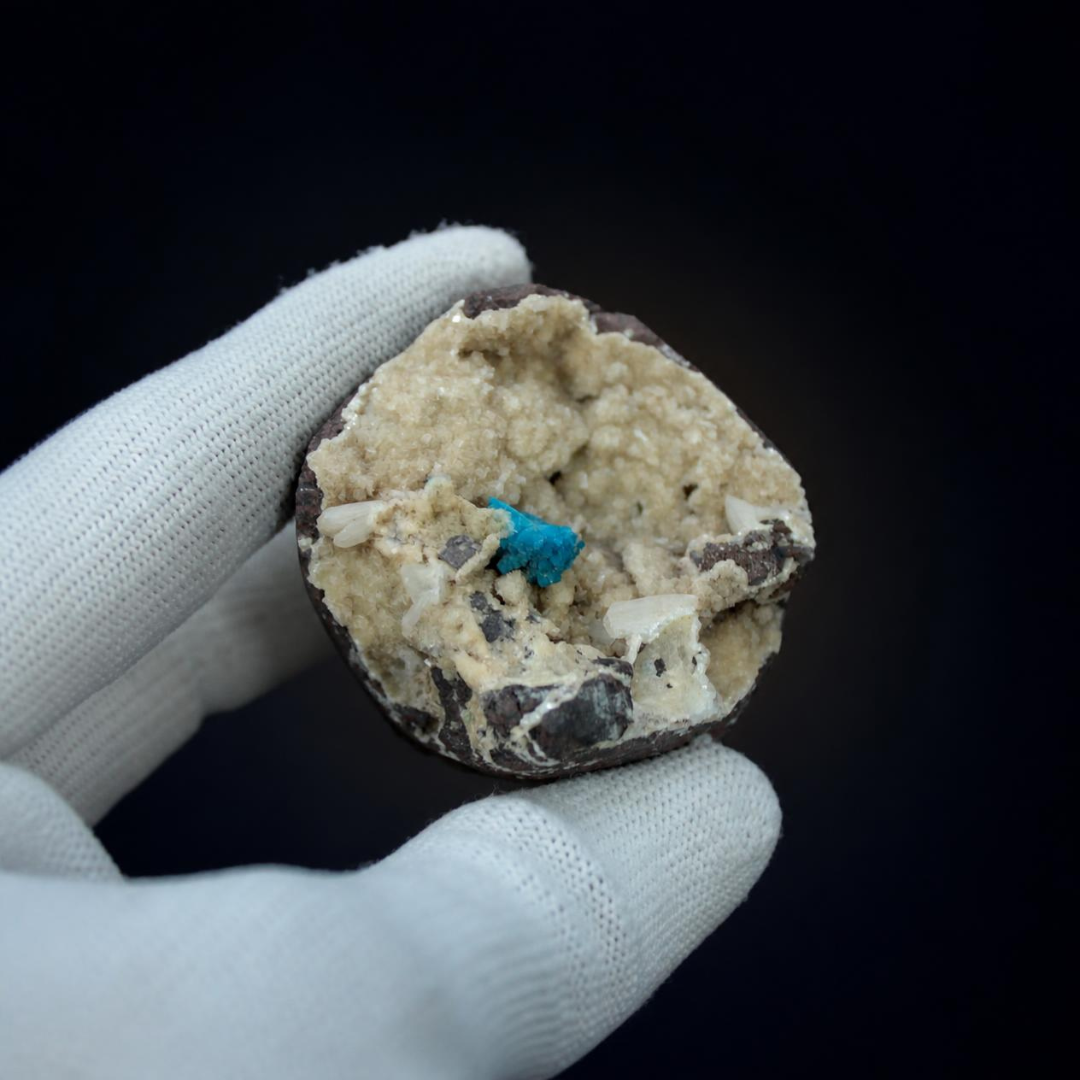 Natural Cavansite Crystal Matrix – Mineral Specimen from India