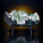 Green Apophyllite on White Matrix – Natural Mineral Specimen