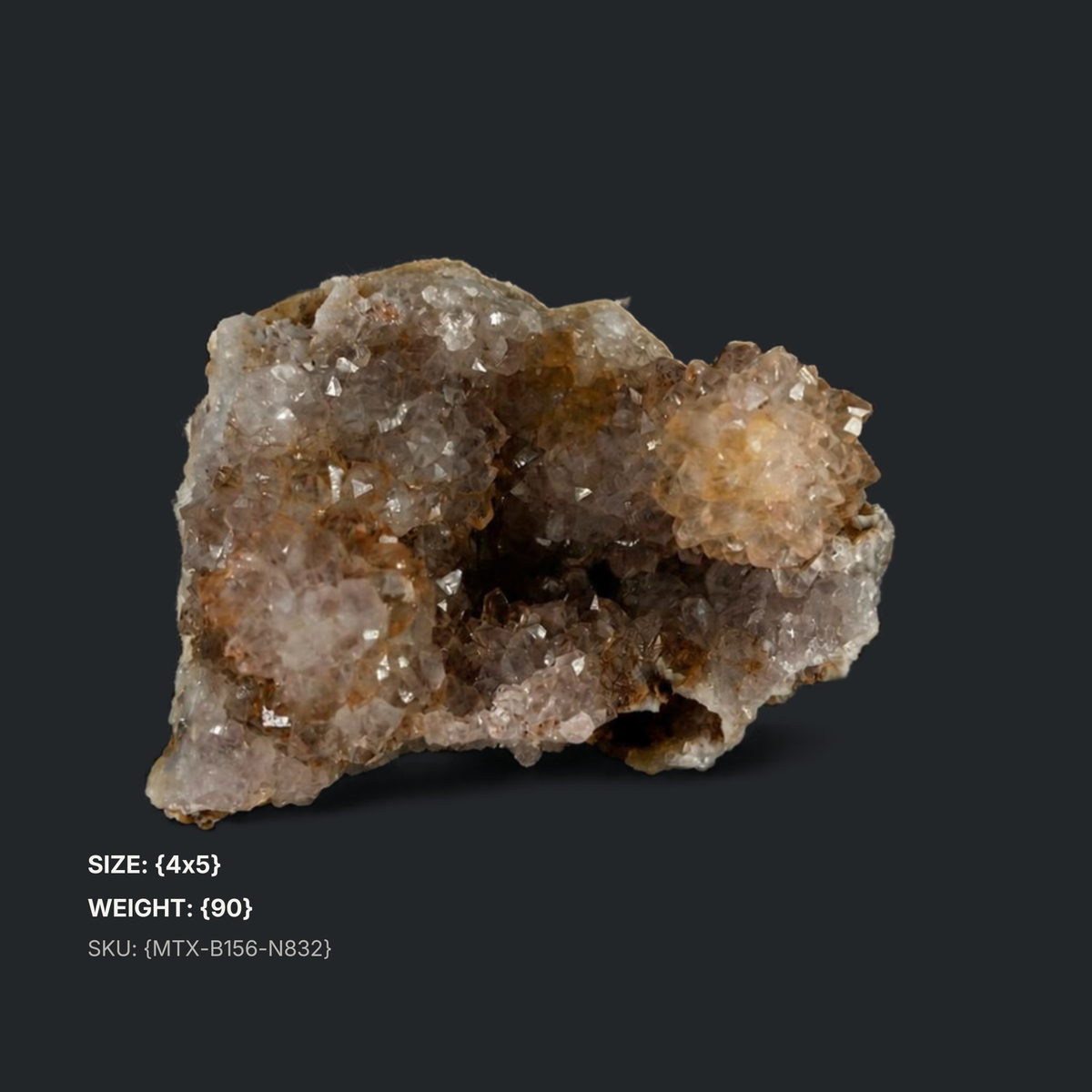 Natural Smoky Quartz Crystal Cluster – 90 g