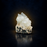 Natural White Apophyllite with Stilbite on Basalt Matrix – 260 g