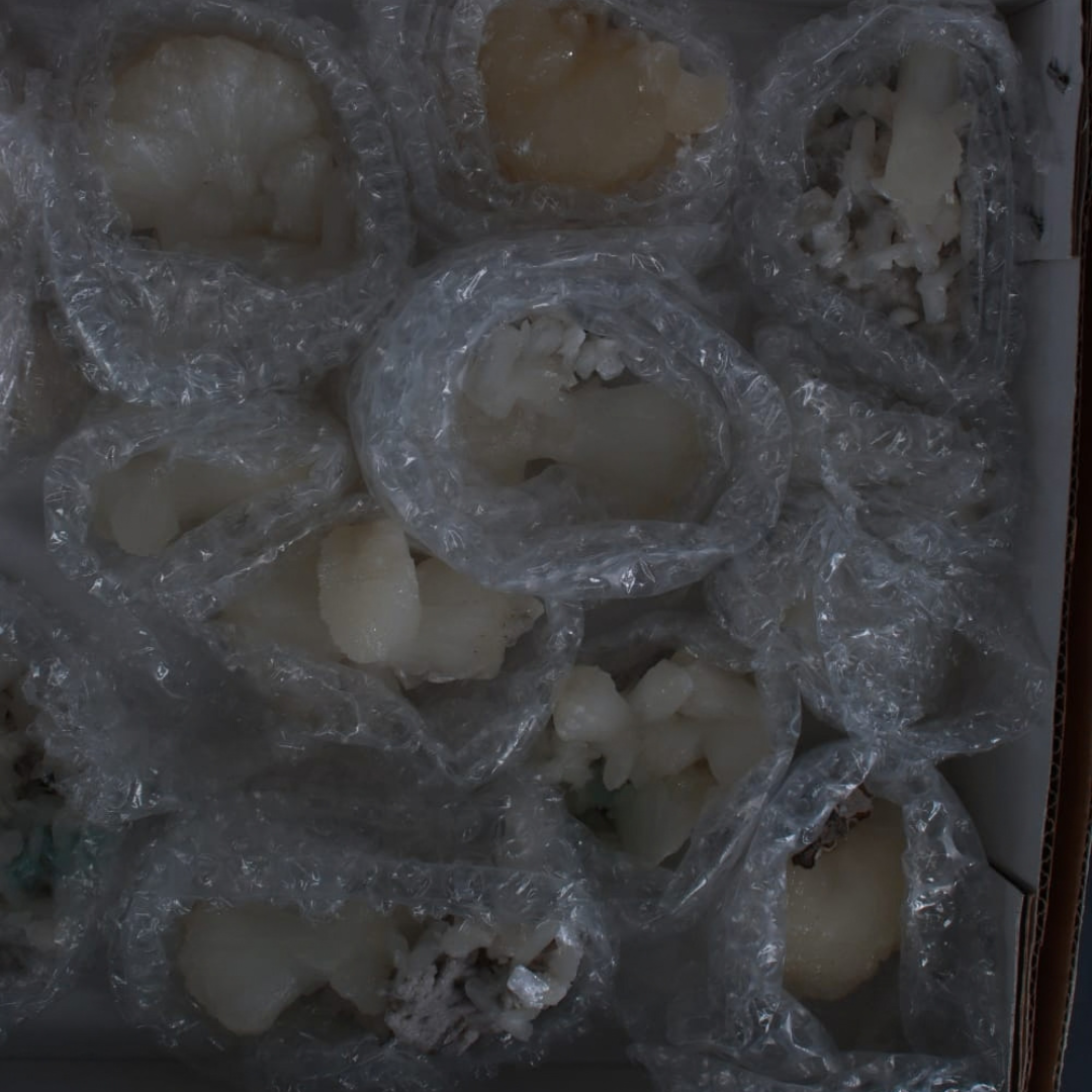 Natural Stilbite with Heulandite Crystal Lot – 14 Pieces from India