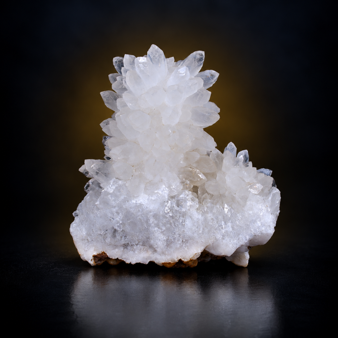 Natural White Crystal Mineral Cluster – 530 g