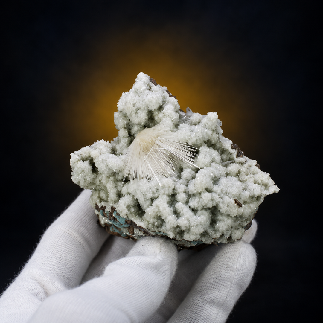 Natural Mesolite Zeolite Crystal Specimen – 140g