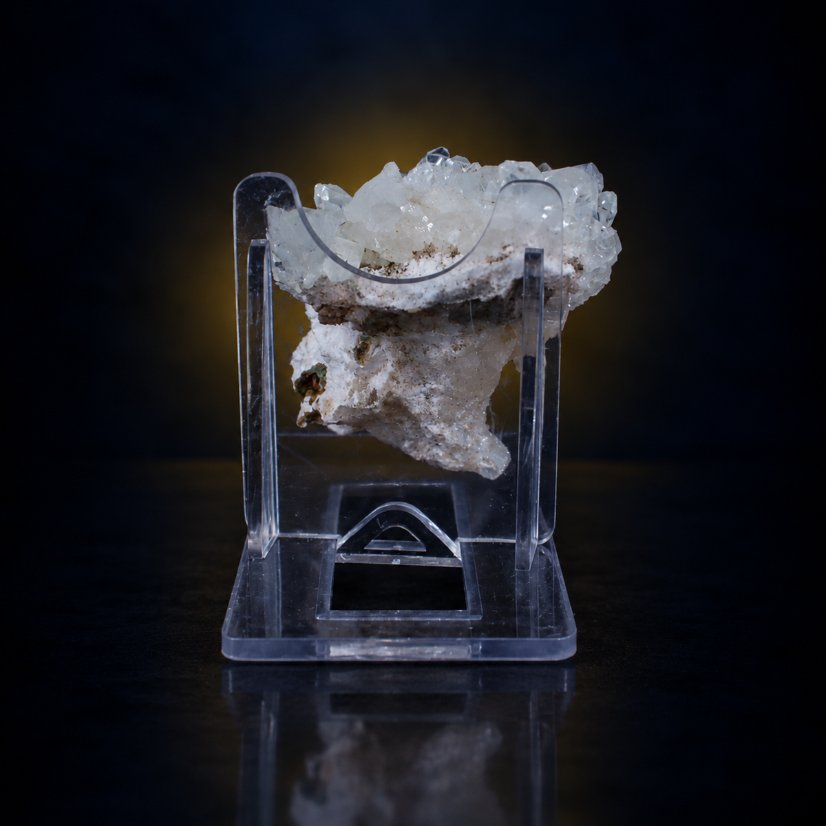 Natural Stilbite with Apophyllite Crystal Cluster – 30 g