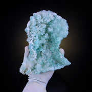 Natural Green Apophyllite Crystal Matrix Mineral Specimen from India 1180 gm 26 × 15 × 4 cm