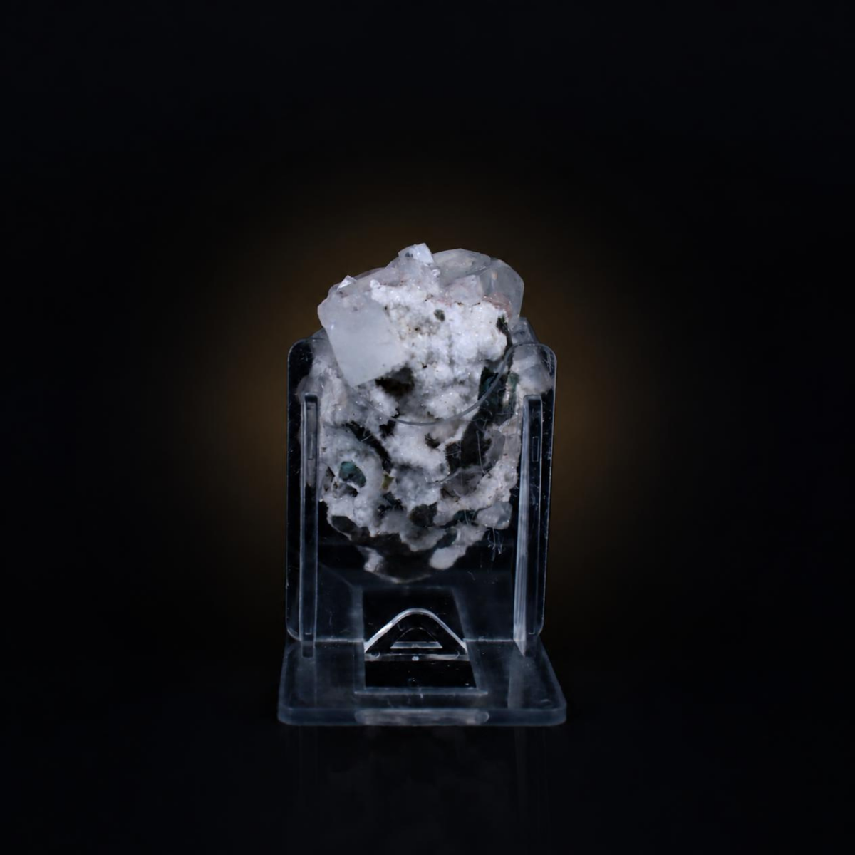 White Apophyllite Cluster on Quartz Matrix Natural Indian Mineral Specimen 7 × 4 × 4 cm | 80 g