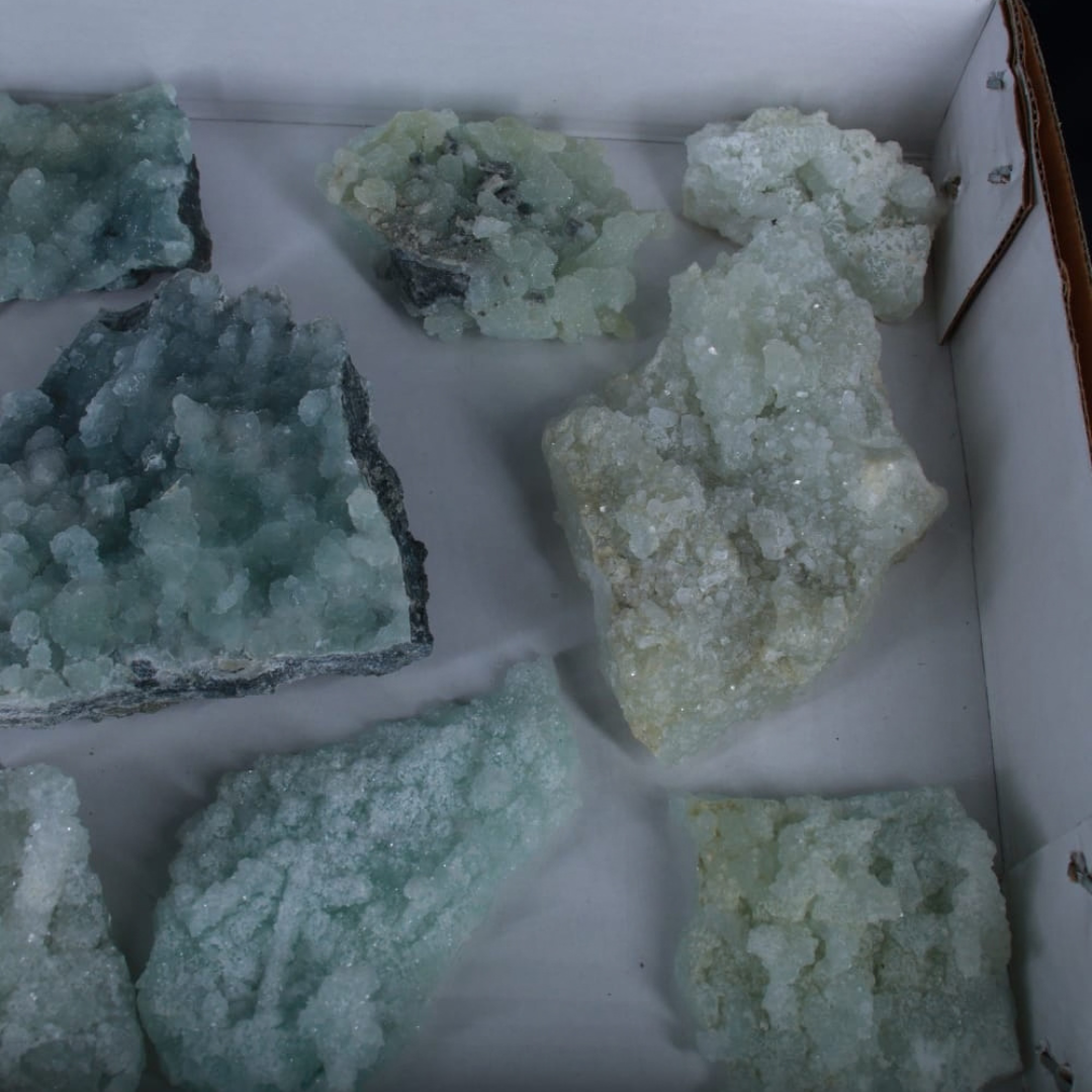 Natural Chalcedony Crystal Lot – 13 PCS – Mineral Specimens from India